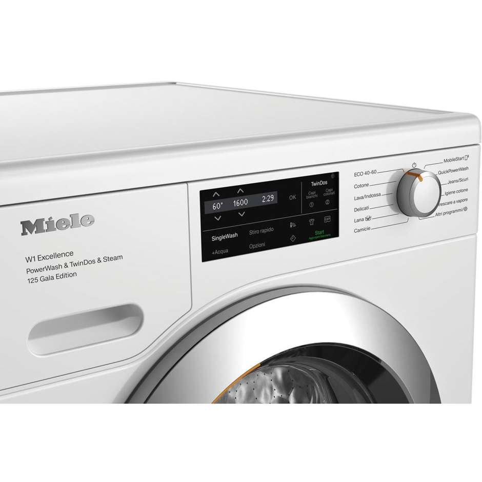 Miele WEI885 WCS 125 Gala Edition Lavatrice Carica Frontale Capacita 9kg 1600 Giri/min Classe A Colore Bianco