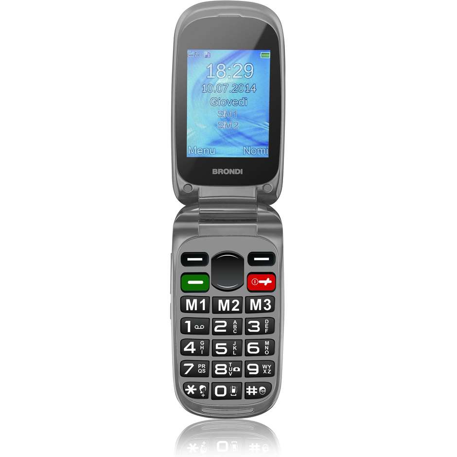 Mobile phone brondi AMICO Mio+ C 2.4" 82g Nero