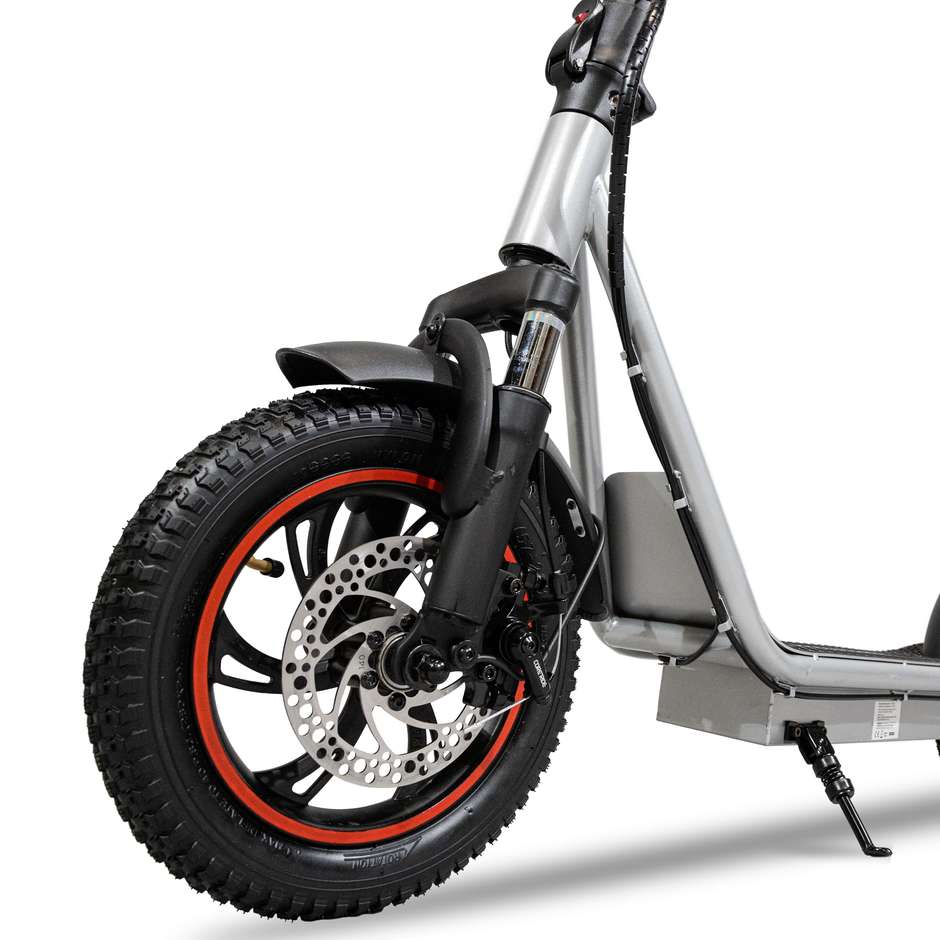 monopattino 12" aut.25km 25km/h 450w black silver