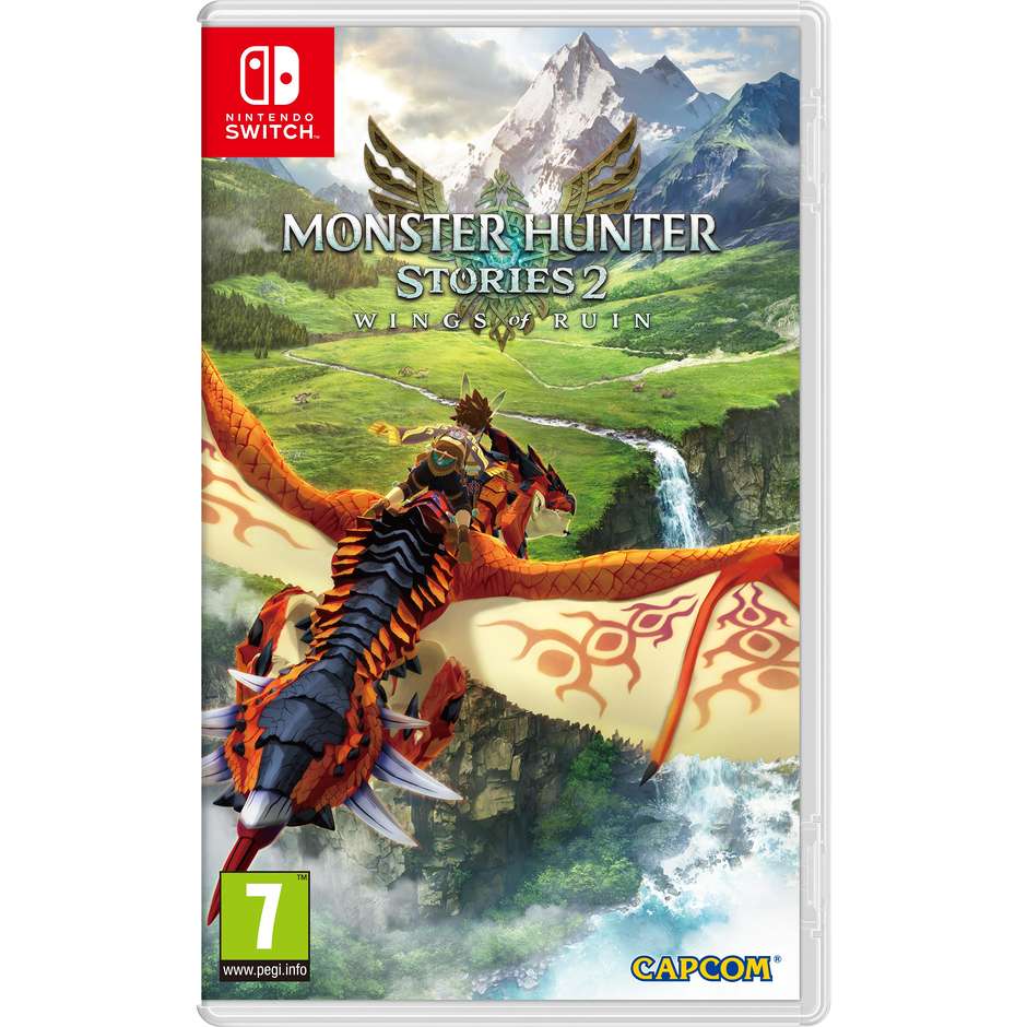 Monster Hunter Stories 2: Wings of Ruin per Nintendo Switch Gioco di Ruolo a Turni Allevamento Monstie Scheda di Gioco