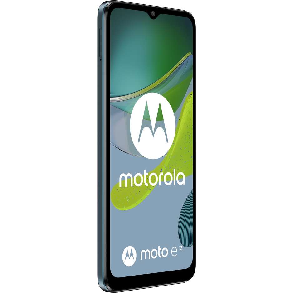 Motorola E13 Smartphone 6,5" HD Ram 2 Gb Memoria 64 Gb Android Colore Aurora Green