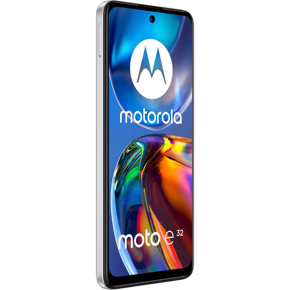 Motorola E32 Smartphone 6.5" Ram 4 Gb Memoria 64 Gb Android 11 Colore Argento