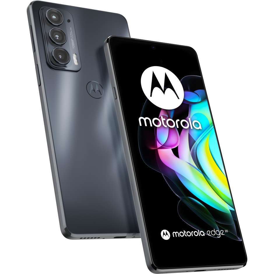 Motorola Edge 20 5G Smartphone 6,7" Full HD+ Ram 6 Gb Memoria 128 Gb Android colore Frosted Grey
