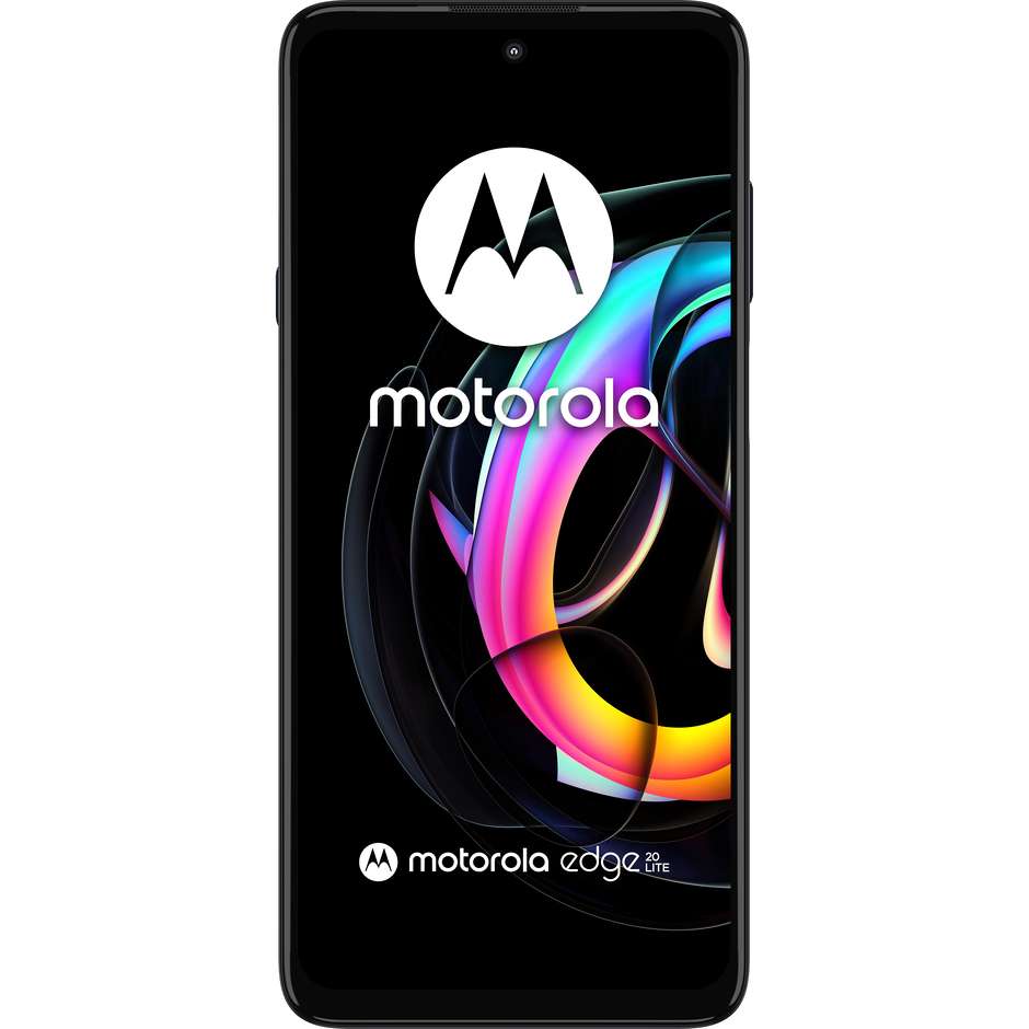 Motorola Edge 20 Lite 5G Smartphone 6.7" FHD+ Ram 6 GB Memoria 128 GB Android 11 colore Electric Graphite