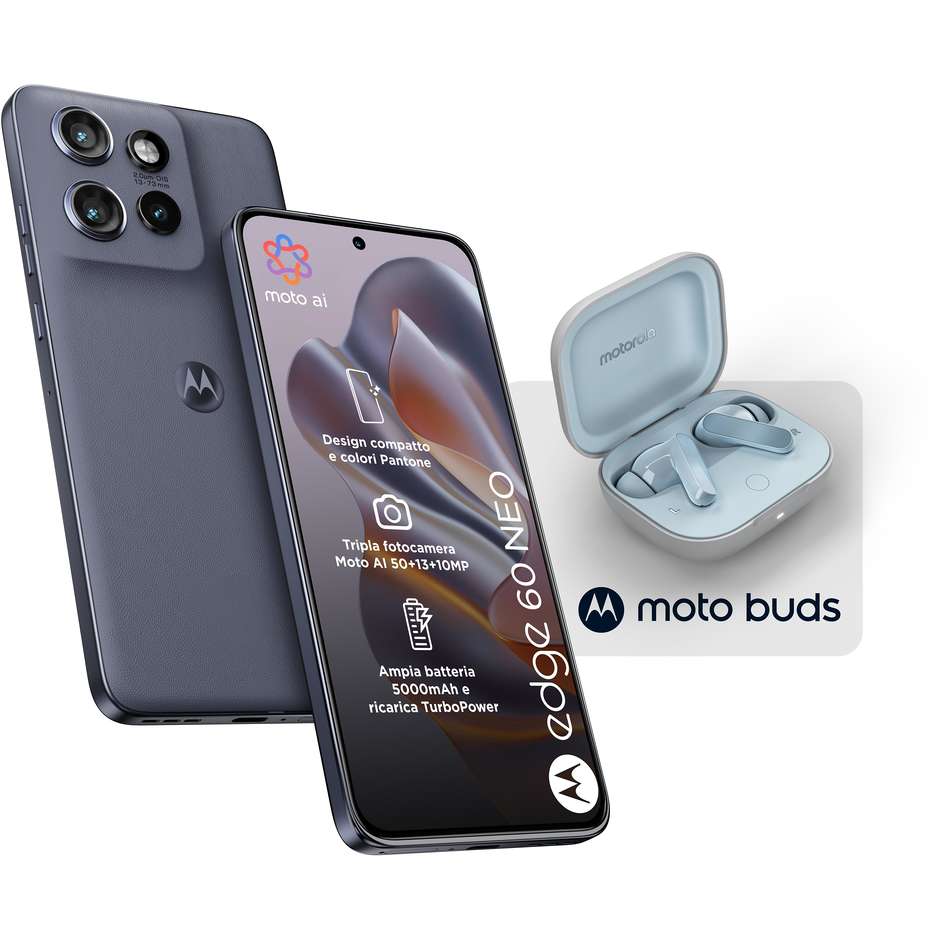 Motorola Edge 60 Neo 8/256GB 5G Dual SIM Grisaille + Moto Buds