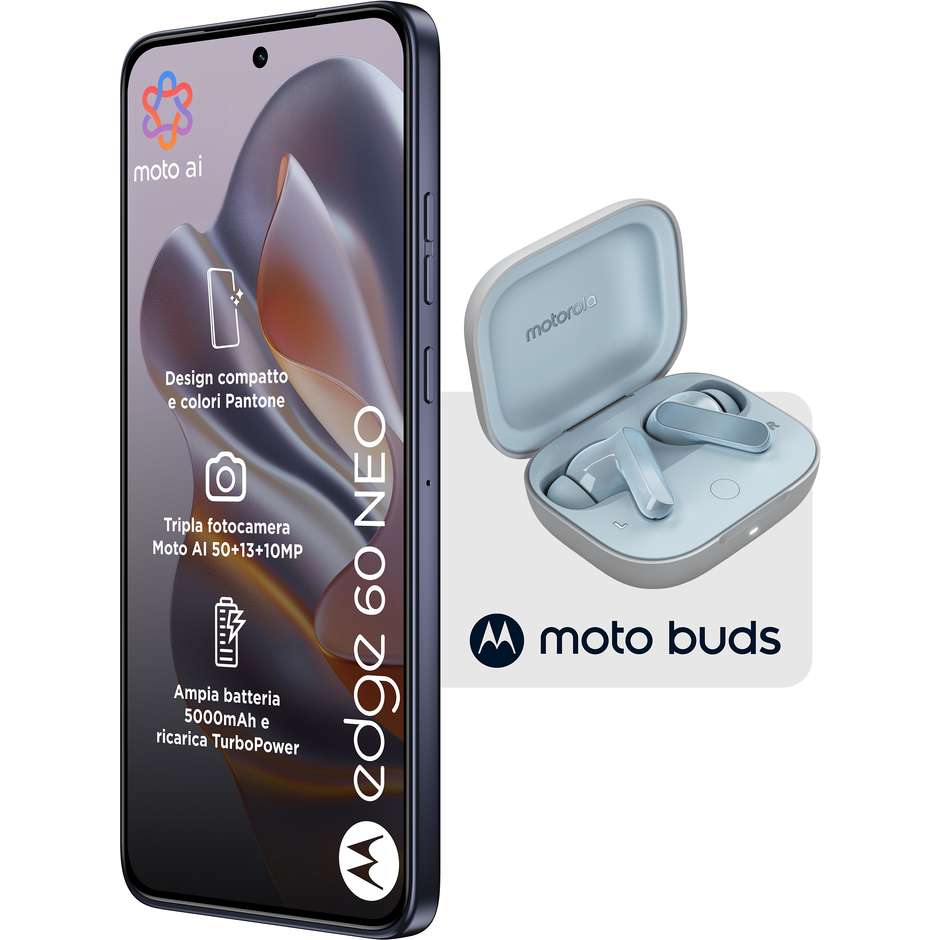 Motorola Edge 60 Neo 8/256GB 5G Dual SIM Grisaille + Moto Buds