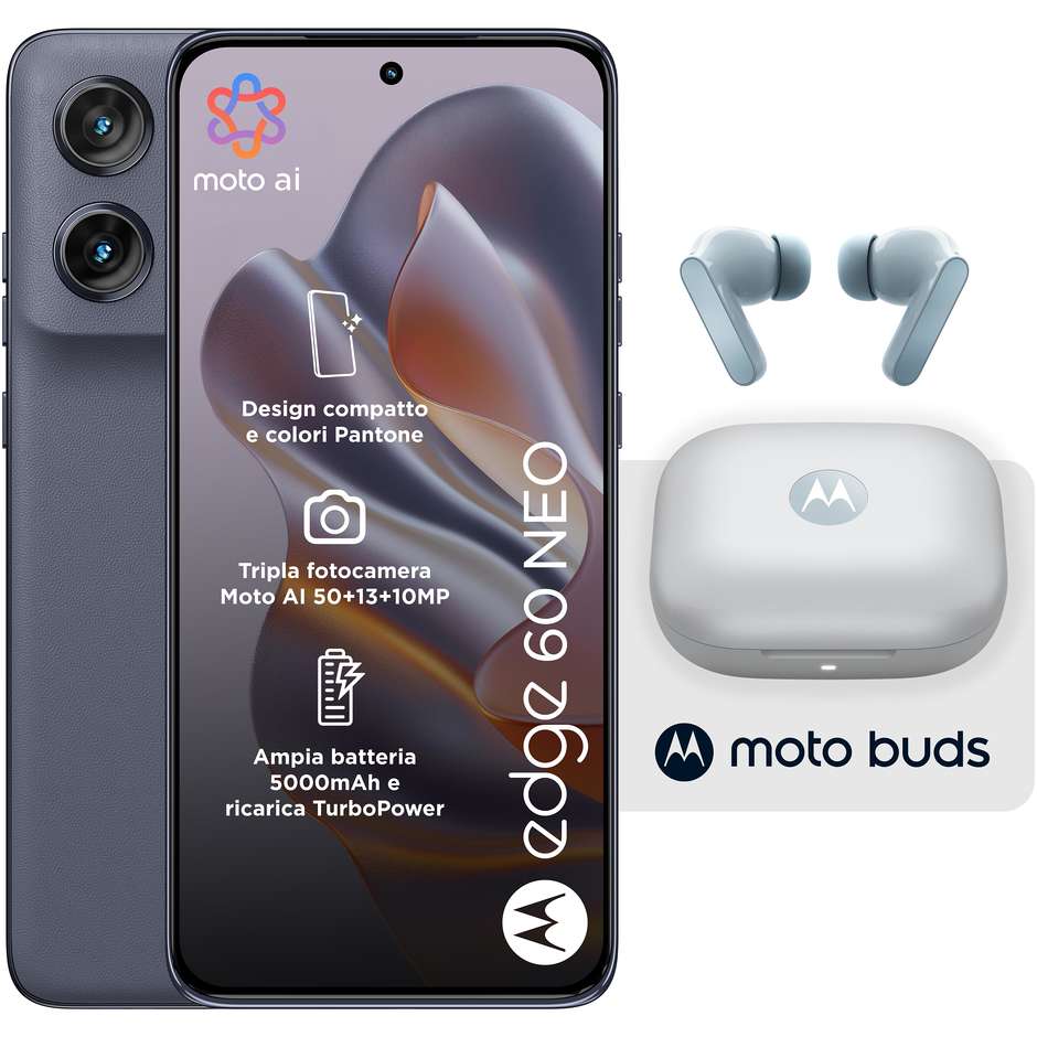 Motorola Edge 60 Neo 8/256GB 5G Dual SIM Grisaille + Moto Buds