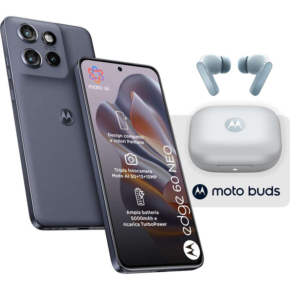 Motorola Edge 60 Neo 8/256GB 5G Dual SIM Grisaille + Moto Buds