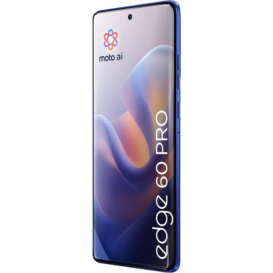 Motorola Edge 60 pro Smartphone 5G con Moto AI 6.67" Ram 12 GB Memoria 512 GB Colore Blu