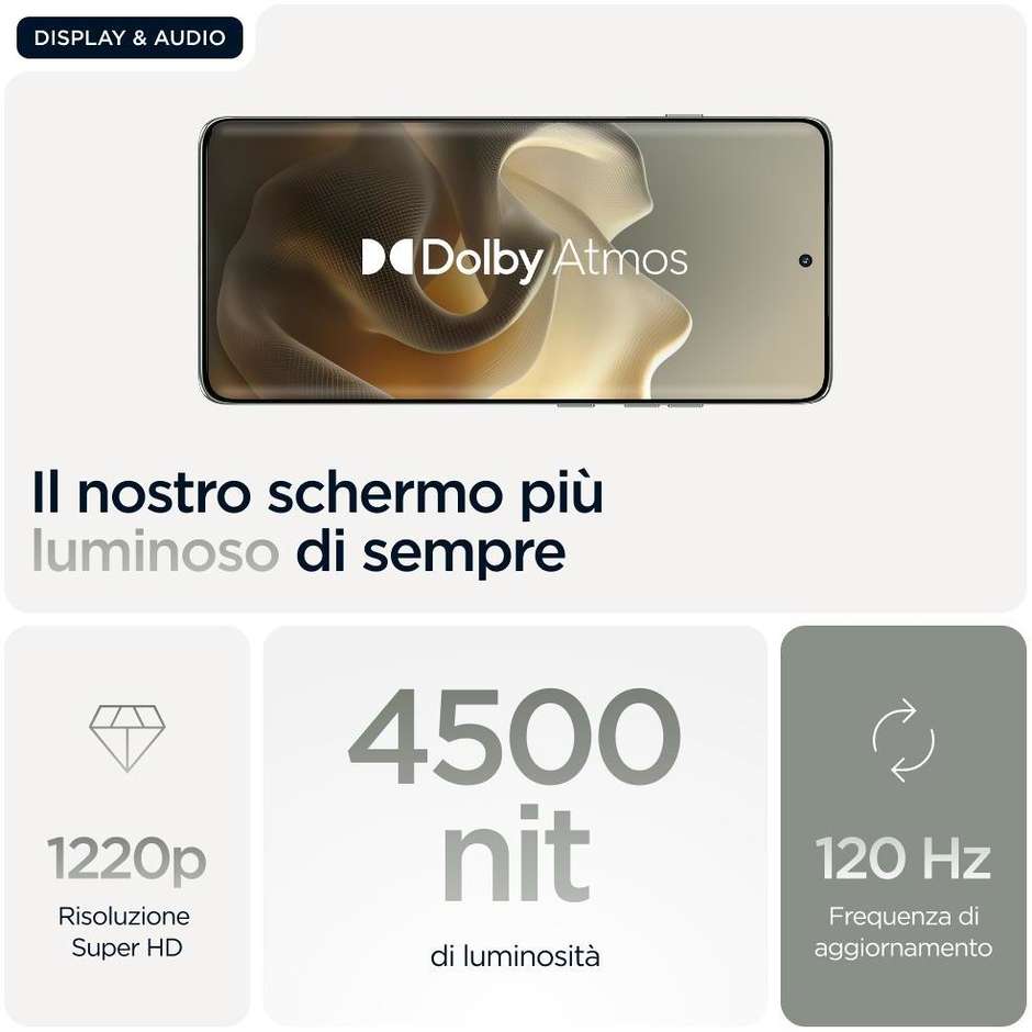 Motorola Edge 60 pro Smartphone 5G con Moto AI 6.67" Ram 12 GB Memoria 512 GB Colore Grigio