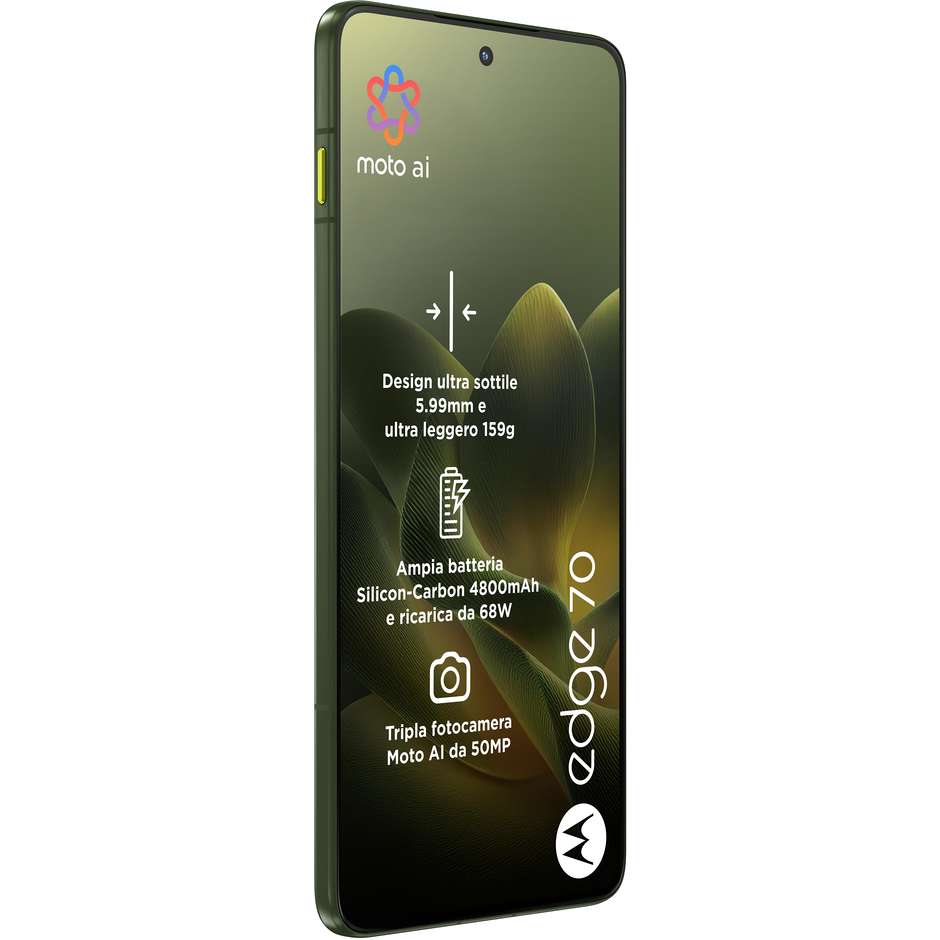 Motorola edge 70 5G 8 GB/256 GB PANTONE Bronze Green, AMOLED da 6,7 pollici