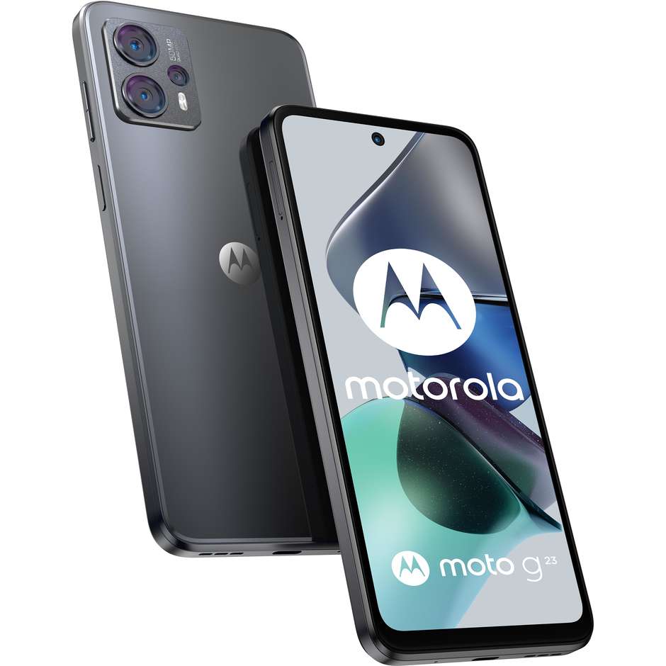 Motorola G23 Smartphone 6,5" HD Ram 8 Gb Memoria 128 Gb Android Colore Matte Charcoal