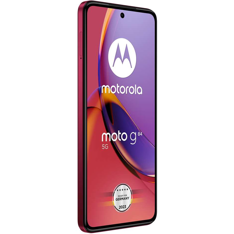 Motorola G84 Smartphone 5G 6,55" FHD Ram 12 Gb Memoria 256 Gb Android colore rosso