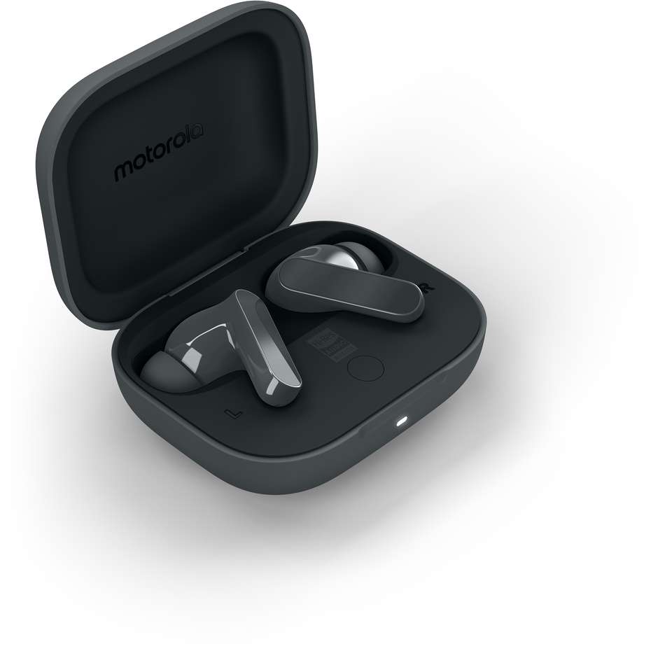 Motorola Moto Buds Auricolari True Wireless con Cancellazione Attiva del Rumore ANC Hi-Res Nero (Starlight Black)