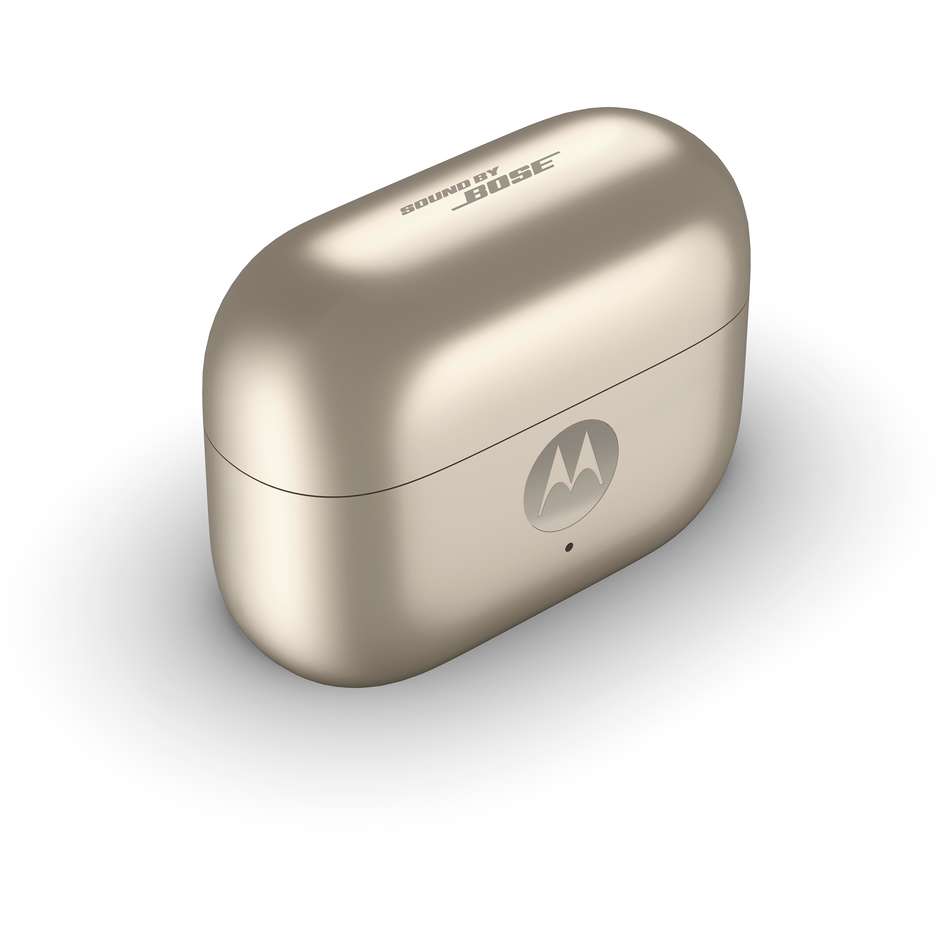 Motorola Moto Buds+ Auricolari True Wireless Sound by Bose con Doppio Driver Dinamico e ANC Beige (Beach Sand)