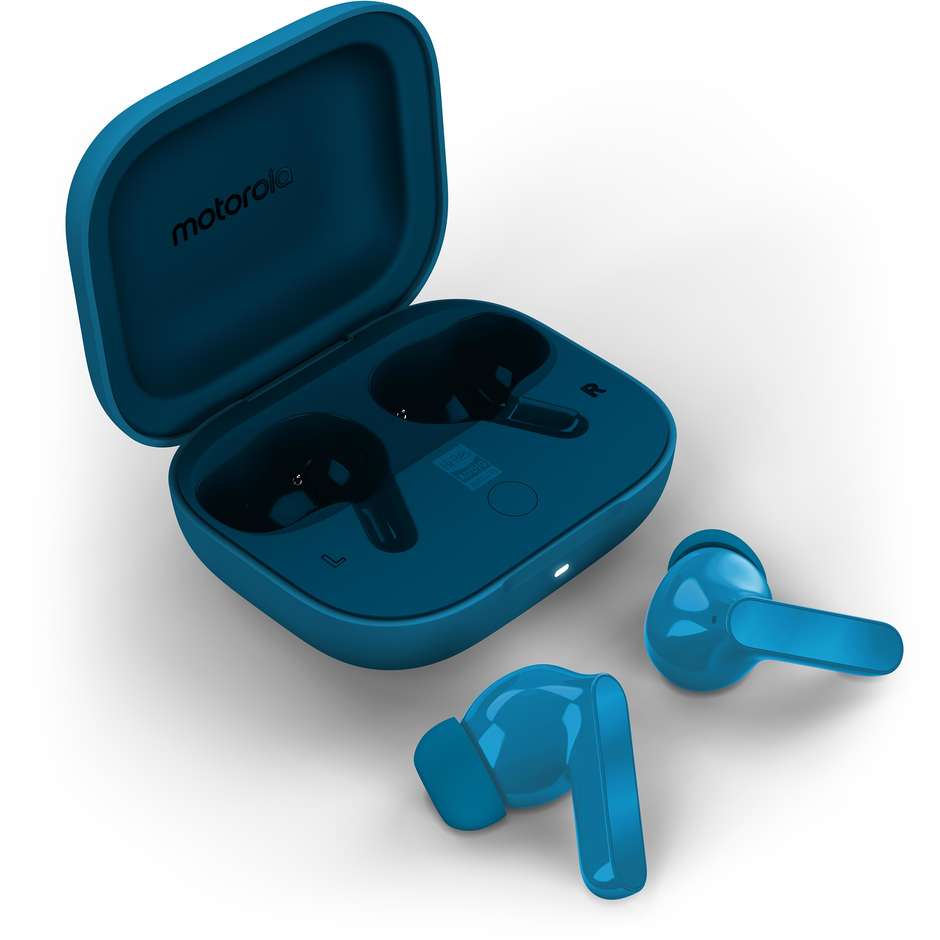 Motorola Moto Buds Bass Auricolari TWS ANC 43 Ore PANTONE Blue Jewel