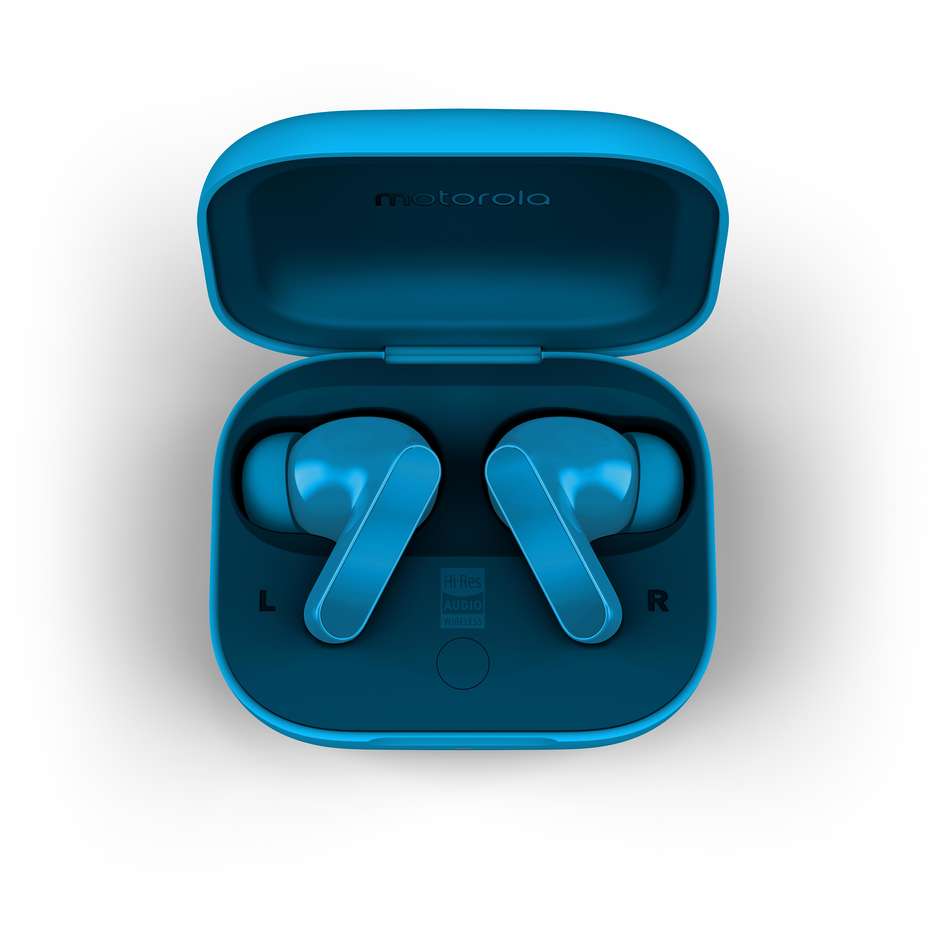 Motorola Moto Buds Bass Auricolari TWS ANC 43 Ore PANTONE Blue Jewel