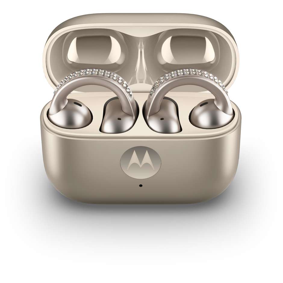 Motorola moto buds loop French Oak, auricolari open-ear a clip con Sound by Bose