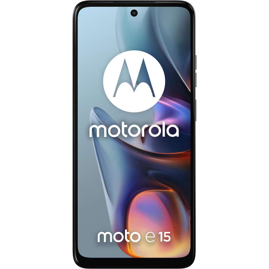Motorola moto e15 Smartphone 4G 6.67" Ram 2 GB Memoria 64 GB Android 14 Colore Blu