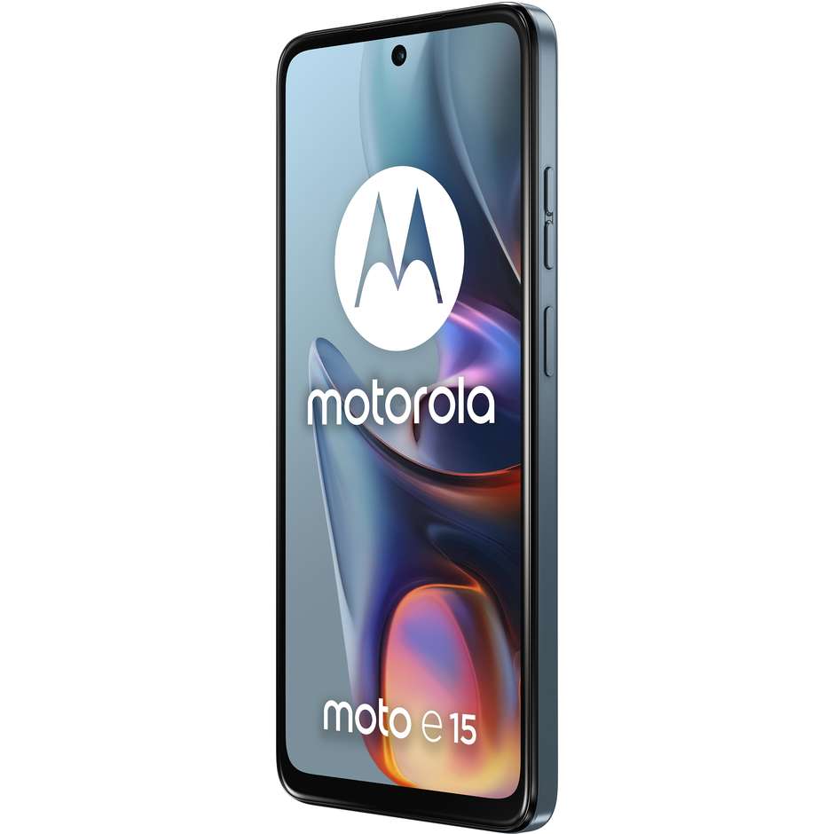 Motorola moto e15 Smartphone 4G 6.67" Ram 2 GB Memoria 64 GB Android 14 Colore Blu