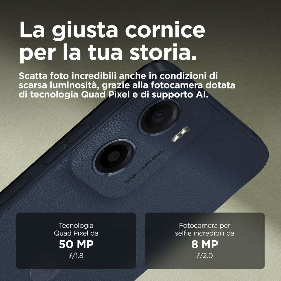 Motorola Moto G05 Smartphone 4G 16,9 cm (6.67") HD+ 90Hz 4 GB 256 GB Doppia SIM Android 15 5000 mAh Blu