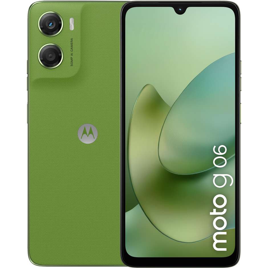 Motorola Moto G06 Smartphone 4G 17,5 cm (6.88") 120Hz 4 GB 128 GB Doppia SIM 50 MP 5000 mAh Verde