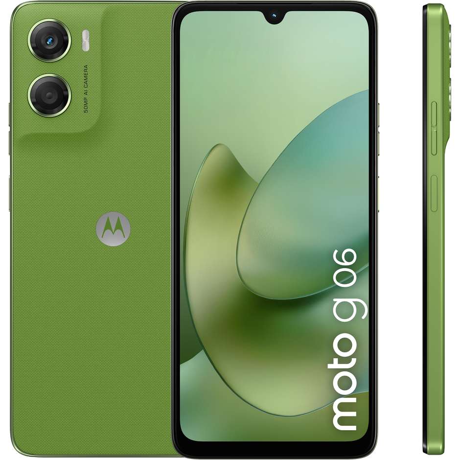 Motorola moto G06 Smartphone 4G 6,88" Ram 8 GB Memoria 256 GB Colore Verde