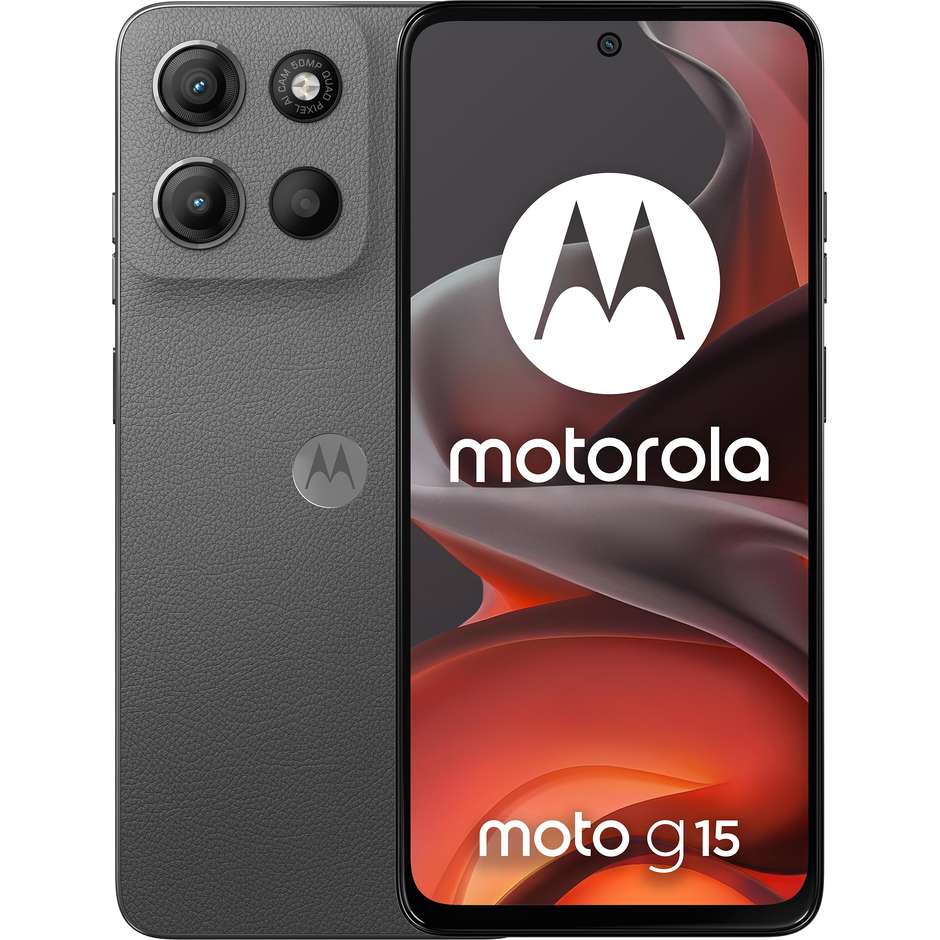 Motorola Moto G15 Smartphone 4G 17,1 cm (6.72") FHD+ 8 GB 256 GB Doppia SIM Android 15 5000 mAh Grigio