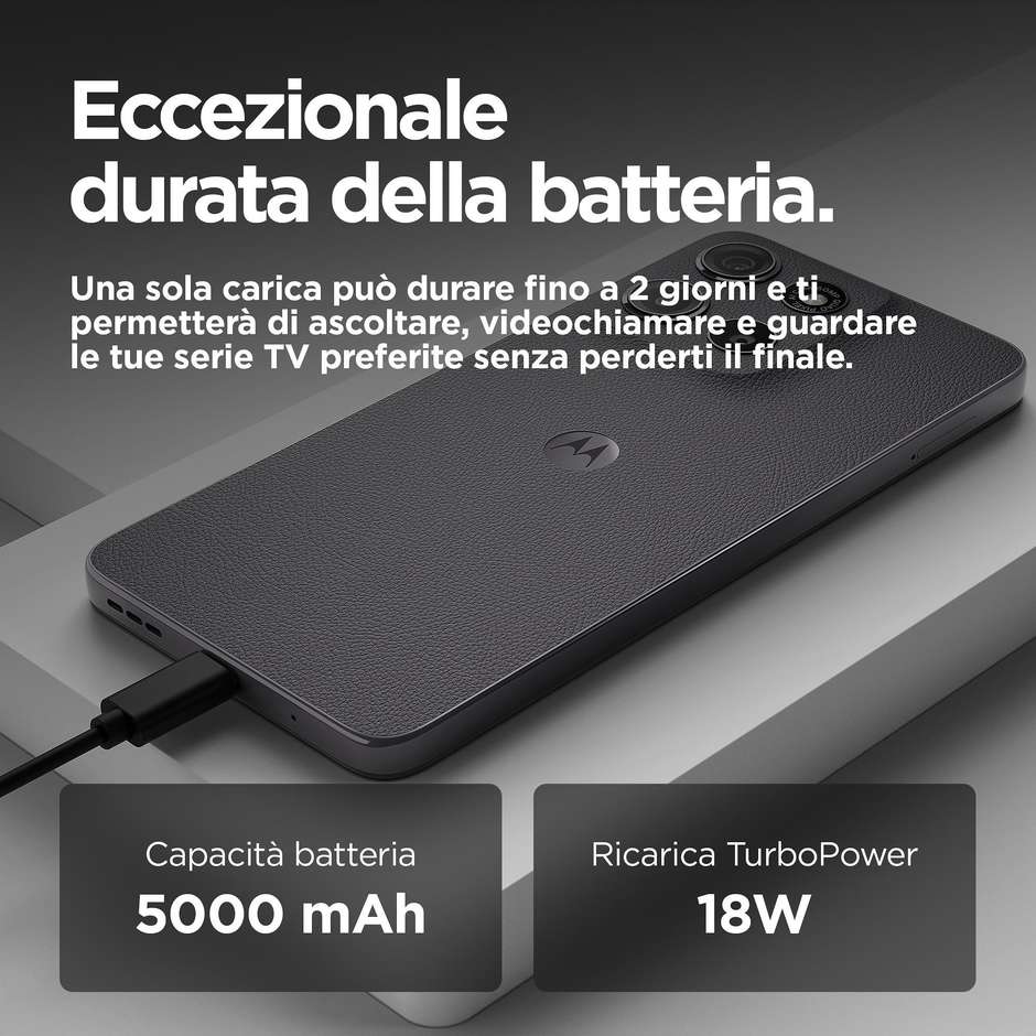 Motorola Moto G15 Smartphone 4G 17,1 cm (6.72") FHD+ 8 GB 256 GB Doppia SIM Android 15 5000 mAh Grigio