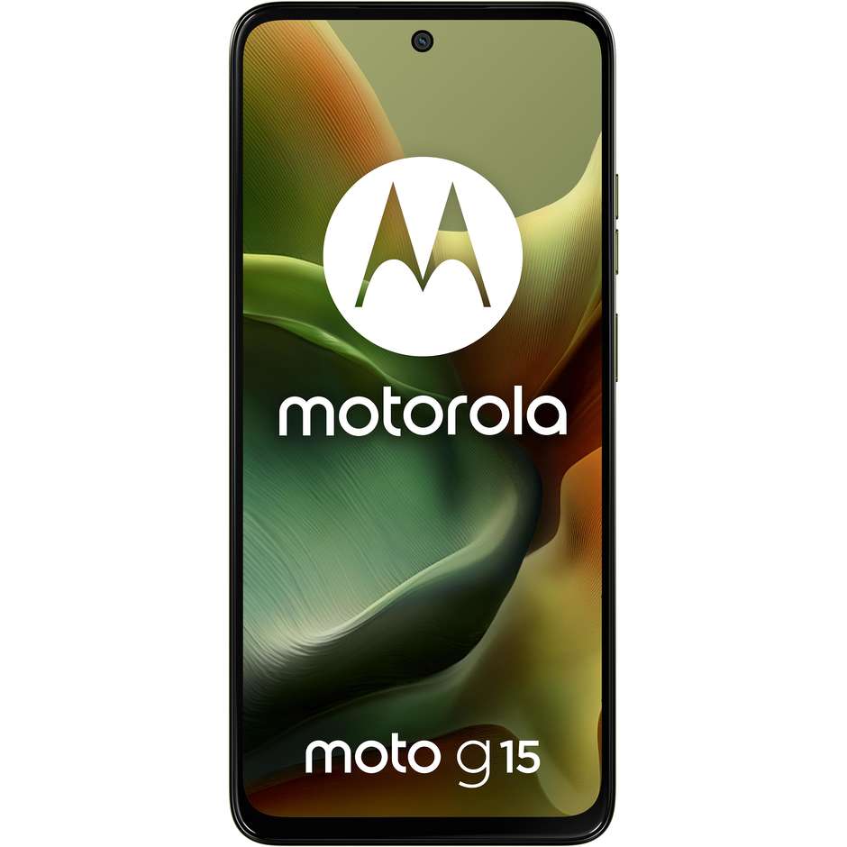 Motorola moto G15 Smartphone 4G 6.72" Ram 8 GB Memoria 256 GB Android 15 Colore Verde