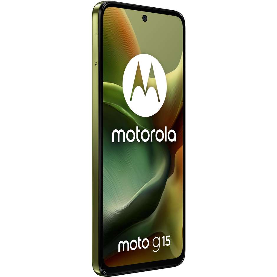 Motorola moto G15 Smartphone 4G 6.72" Ram 8 GB Memoria 256 GB Android 15 Colore Verde