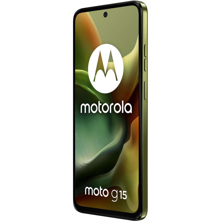 Motorola moto G15 Smartphone 4G 6.72" Ram 8 GB Memoria 256 GB Android 15 Colore Verde