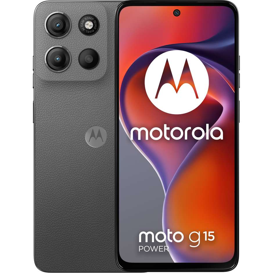 Motorola moto g15 Smartphone 4G 6.72" Ram 8 GB Memoria 512 GB Android 15 Colore Grigio