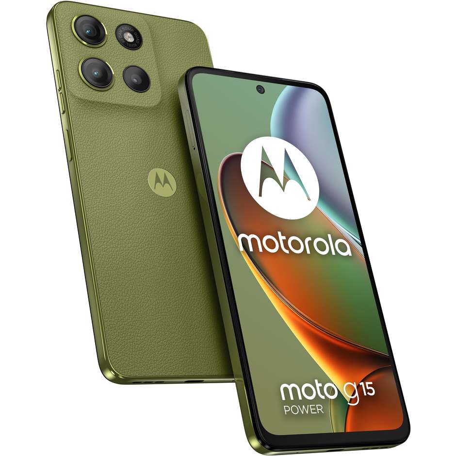 Motorola moto G15 Smartphone 4G 6.72" Ram GB Memoria 512 GB Android 15 Colore Verde