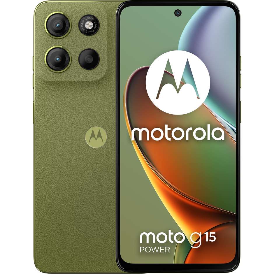 Motorola moto G15 Smartphone 4G 6.72" Ram GB Memoria 512 GB Android 15 Colore Verde