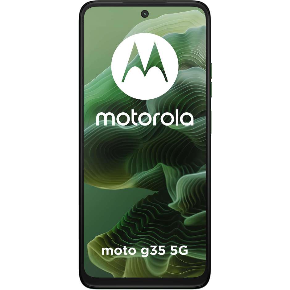 Motorola moto G35 Smartphone 5G 6.72" Ram 4 GB Memoria 256 GB Android 14 Colore Verde