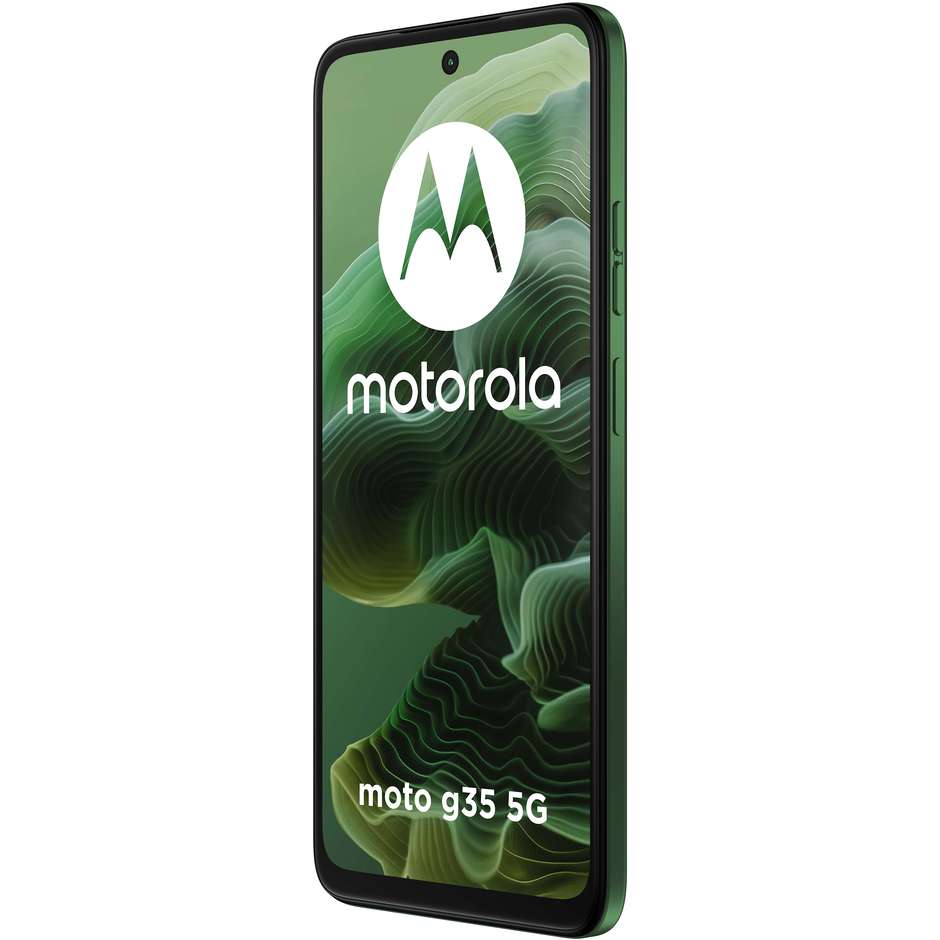 Motorola moto G35 Smartphone 5G 6.72" Ram 4 GB Memoria 256 GB Android 14 Colore Verde