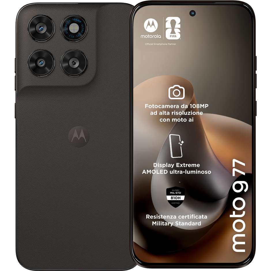 Motorola Moto G77 Smartphone 5G 17,3 cm (6.8") AMOLED 120Hz 8 GB 256 GB Doppia SIM 5000 mAh Verde (Black Olive)