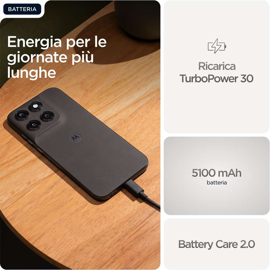 Motorola Moto G77 Smartphone 5G 17,3 cm (6.8") AMOLED 120Hz 8 GB 256 GB Doppia SIM 5000 mAh Verde (Black Olive)