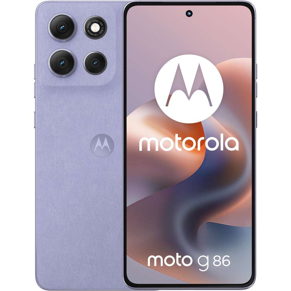 Motorola Moto G86 Smartphone 5G 16,9 cm (6.67") pOLED 120Hz 8 GB 256 GB OIS Doppia SIM 5000 mAh Lilla