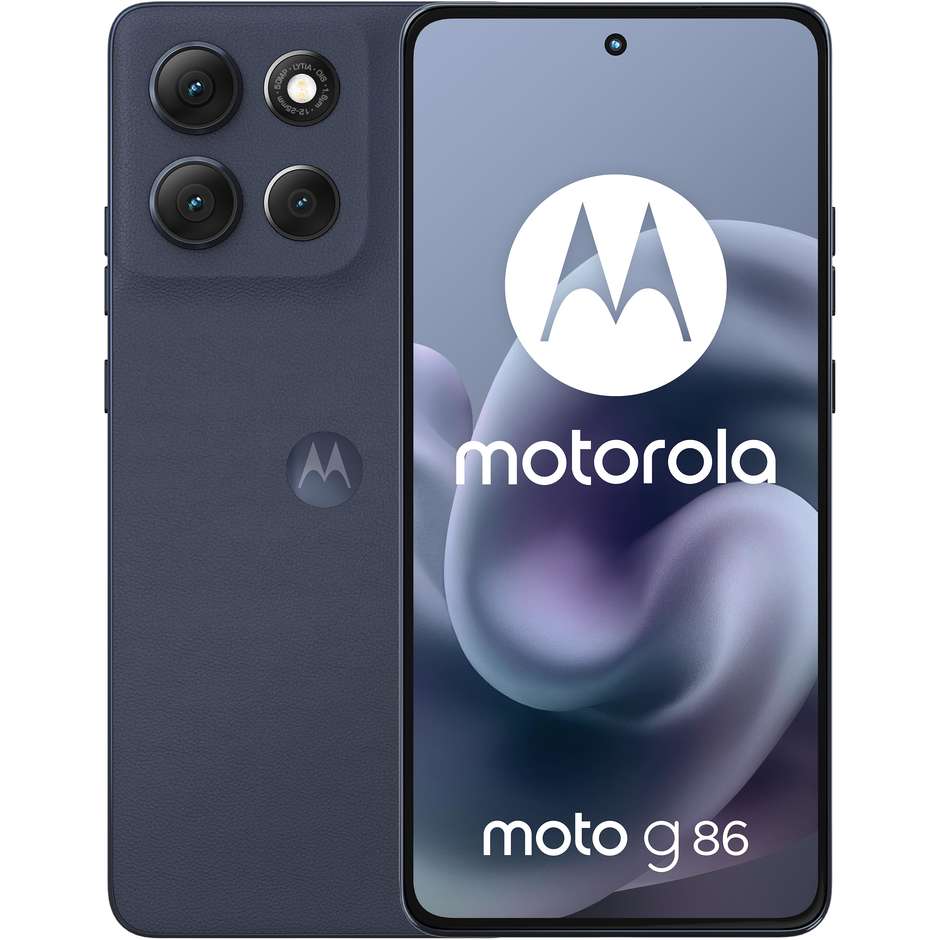 Motorola moto G86 Smartphone 5G 6.67" Ram 8 GB Memoria 256 GB Colore Blu