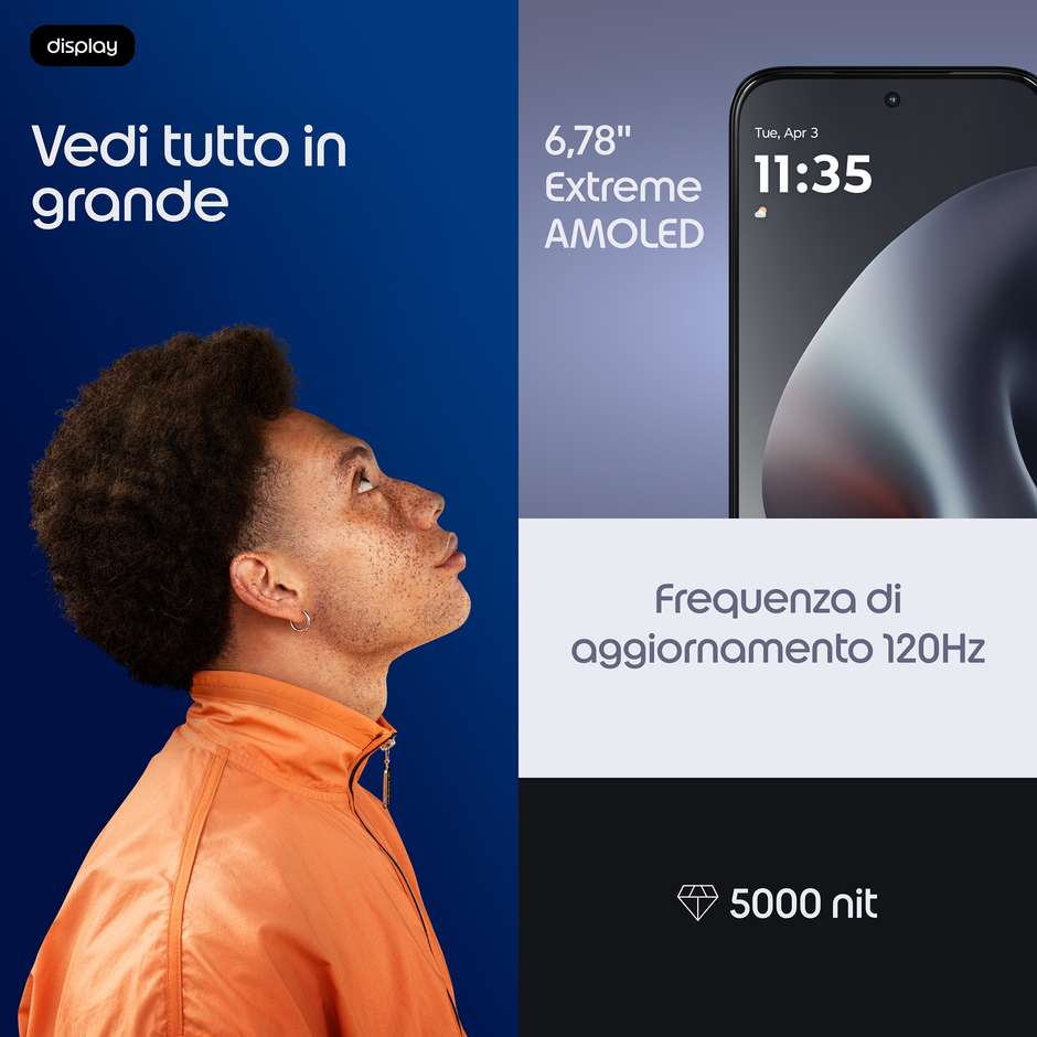 Motorola moto g87 256GB 5G 200MP Display 6,78" Grigio