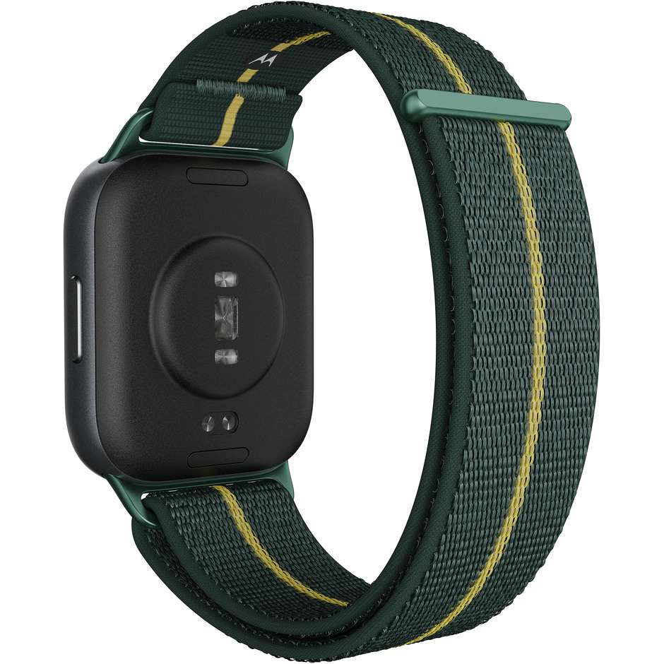 Motorola Moto Watch Fit 44.5mm Smartwatch AMOLED Cassa Alluminio GPS Bluetooth Colore Verde/Grigio