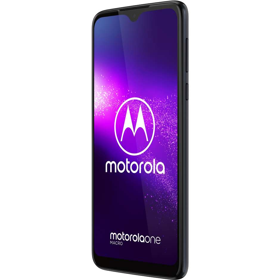 Motorola One Macro Smartphone 6,2" HD+ Dual Sim memoria 64 GB Android colore Space Blue