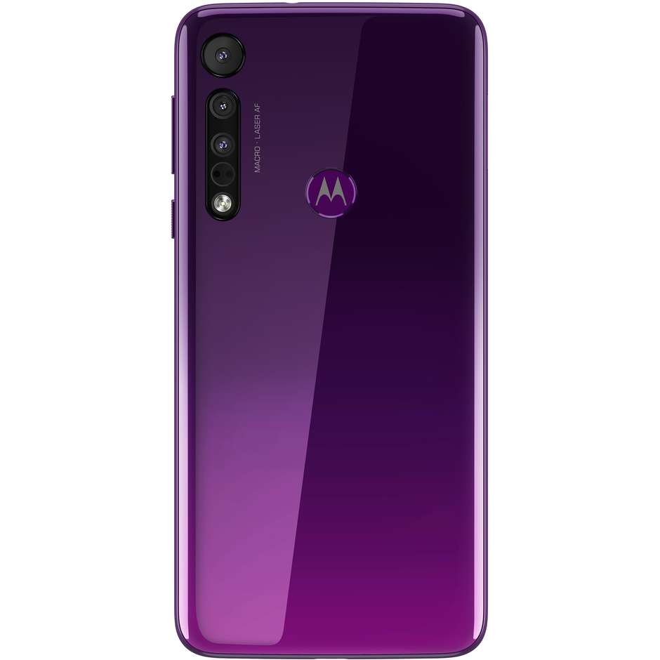 Motorola One Macro Smartphone 6,2" HD+ Ram 4 GB Memoria 64 GB Android 9.0 colore Ultra Violet