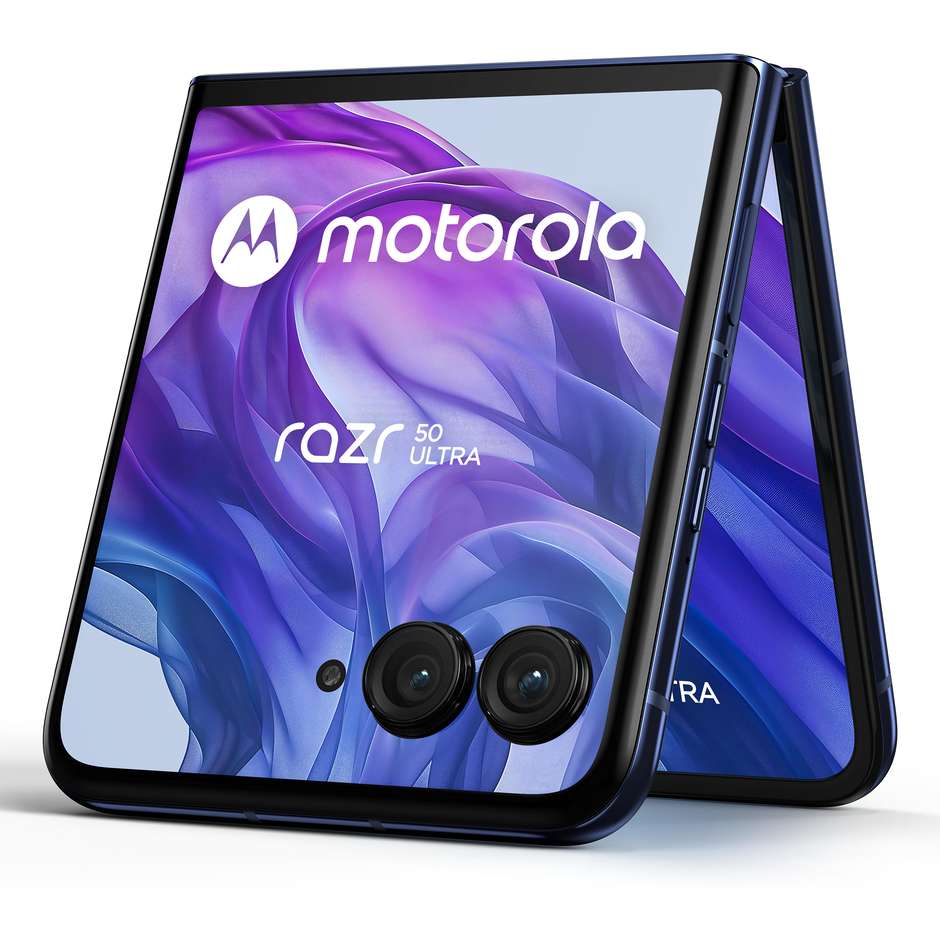 Motorola Razr 50 ultra Smartphone 5G 6.9" Ram 12 GB Memoria 512 GB Android 14 Colore Blu marino