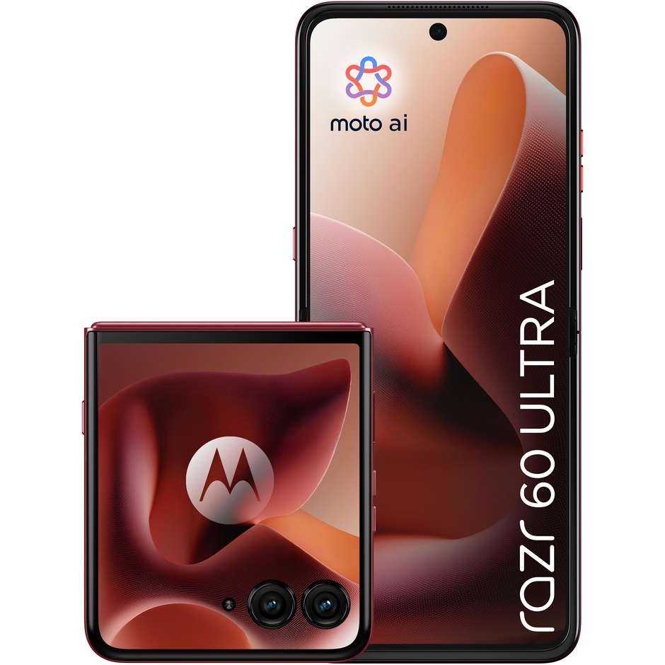 Motorola razr 60 ultra Smartphone 5G 6.96" Ram 16 GB Memoria 512 GB Android 15 Colore Rio Red