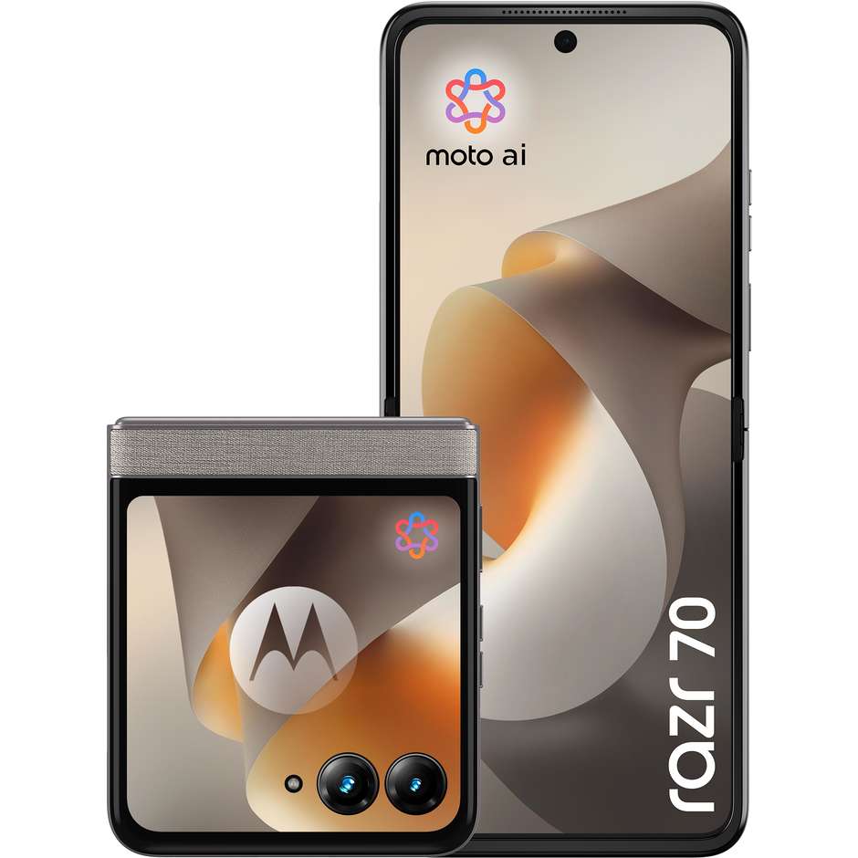 Motorola Razr 70 Smartphone Pieghevole 5G 17,5 cm (6.9") AMOLED 120Hz 8 GB 256 GB PANTONE Hematite