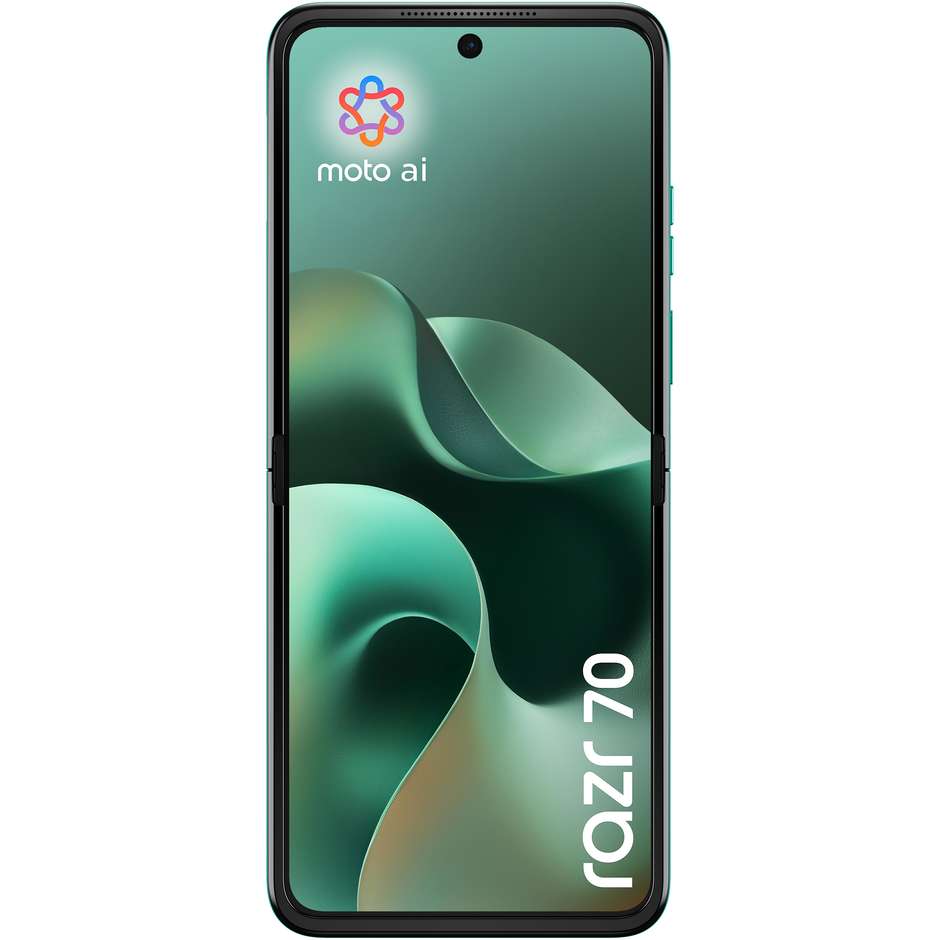 Motorola Razr 70 Smartphone Pieghevole 5G 17,5 cm (6.9") AMOLED 120Hz 8 GB 256 GB PANTONE Sporting Green