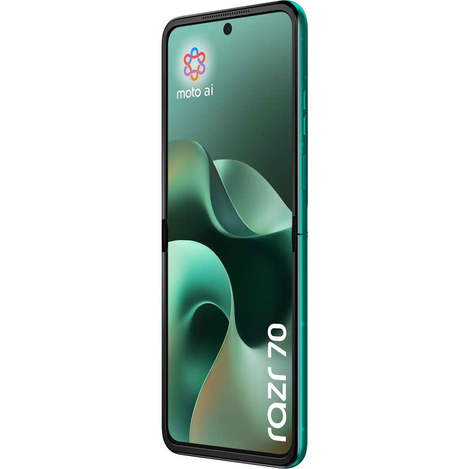Motorola Razr 70 Smartphone Pieghevole 5G 17,5 cm (6.9") AMOLED 120Hz 8 GB 256 GB PANTONE Sporting Green